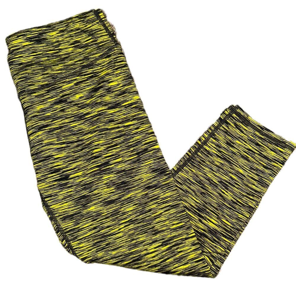 Fabletics Define PowerHold Mid-Rise Capri Neon Stripe Size Small - Picture 5 of 10
